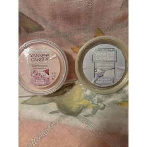 2 Yankee Candle Scenterpiece Easy MeltCup Blush Bouquet/Calm & Quiet Place 2.2oz